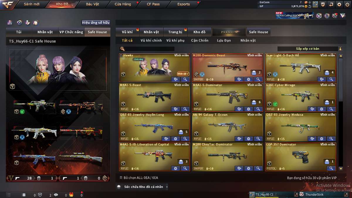 shop acc cf uy tin gia re